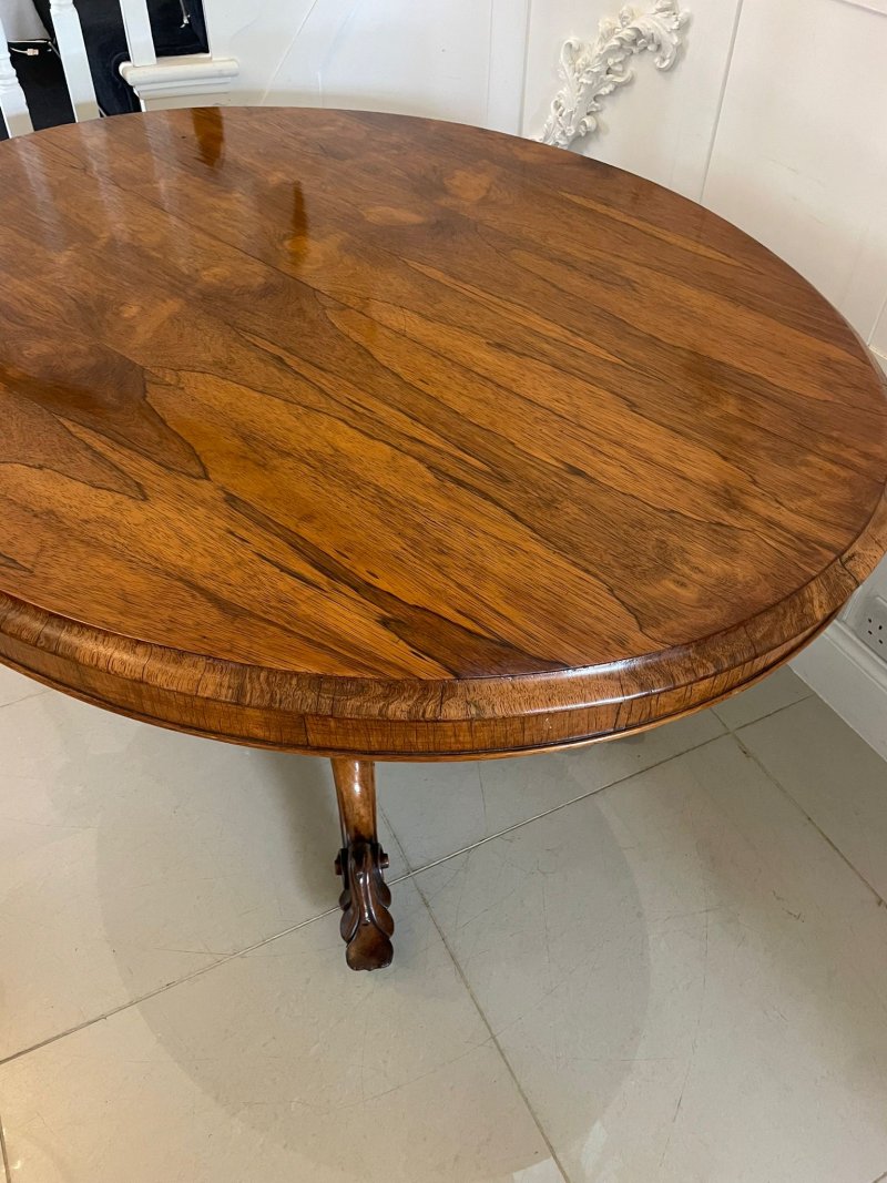 Exceptional Quality Antique Victorian Rosewood Centre/Dining Table - Image 9